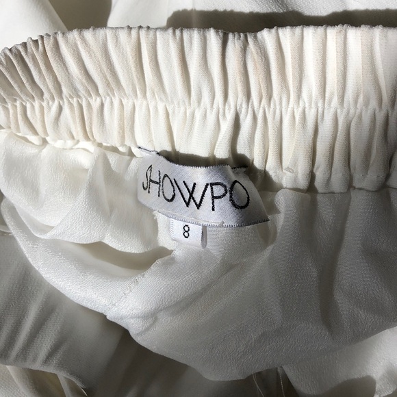 Off white tie waist culotte - Picture 4 of 5